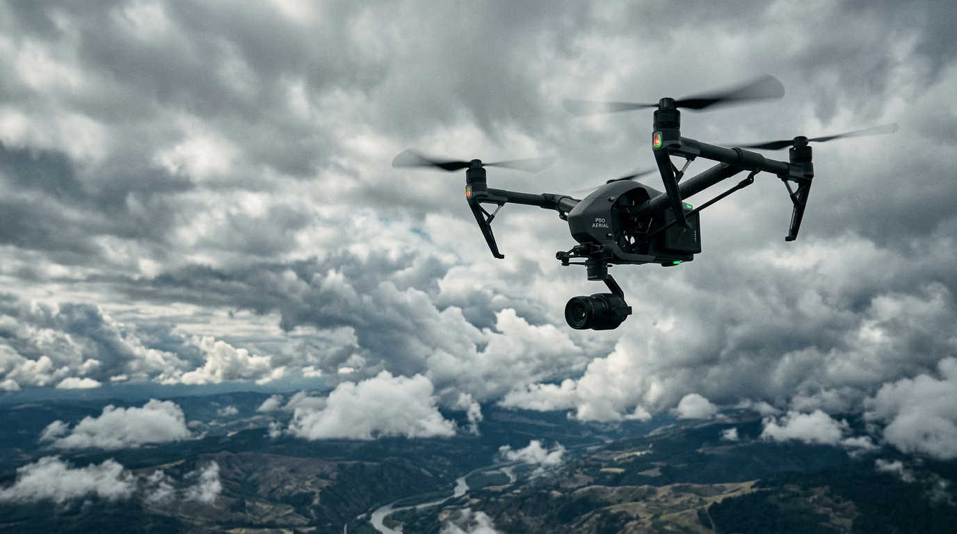 Drone in flight